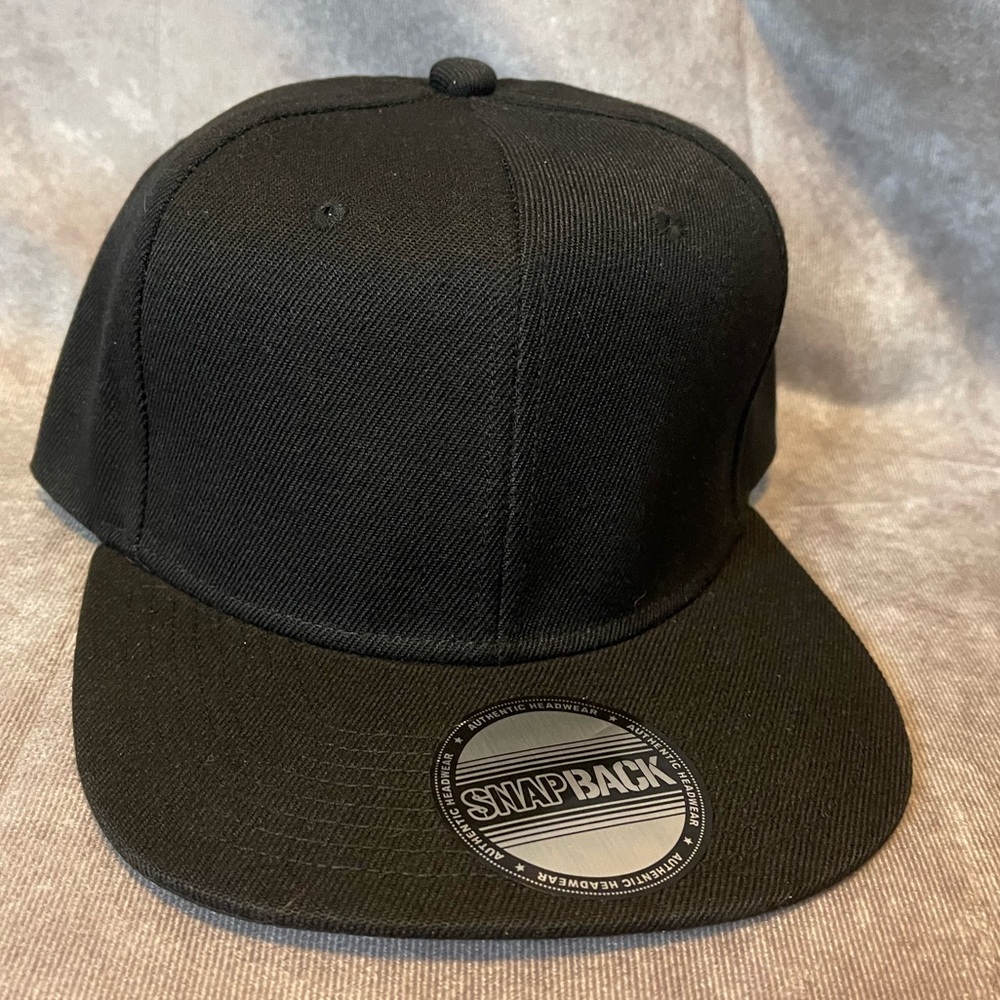 Black Snapback Hat